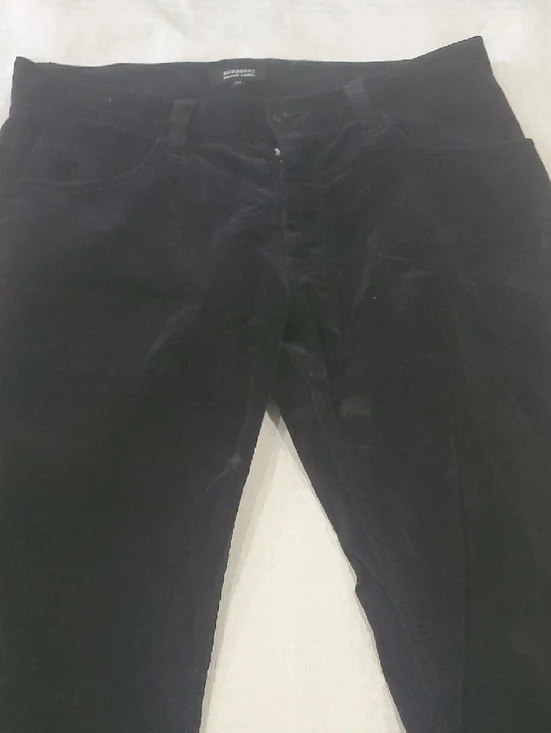 Burberry Black Label Men's Blue Straight Corduroy Jeans - Picture 2 of 15